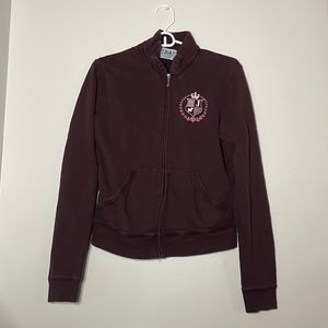 Burgundy, Juicy Couture Jacket , XL But Can Fit M & L